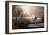 Rice Walks in Garden-Hilary Evans-Framed Art Print