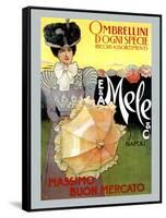 Rich Assortment in Umbrellas from Mele-Leopoldo Metlicovitz-Framed Stretched Canvas