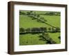 Rich green pastureland in countryside of Northern Ireland-Layne Kennedy-Framed Photographic Print