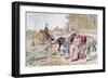 Rich Lady Entering a Sedan Chair, 1886-Armand Jean Heins-Framed Giclee Print