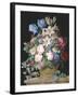 Rich Still Life of Flowers in a Basket-Alexandre-Francois Desportes-Framed Giclee Print