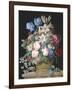 Rich Still Life of Flowers in a Basket-Alexandre-Francois Desportes-Framed Giclee Print