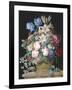 Rich Still Life of Flowers in a Basket-Alexandre-Francois Desportes-Framed Giclee Print