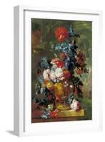 Rich Still Life of Flowers-Jan van Huysum-Framed Giclee Print