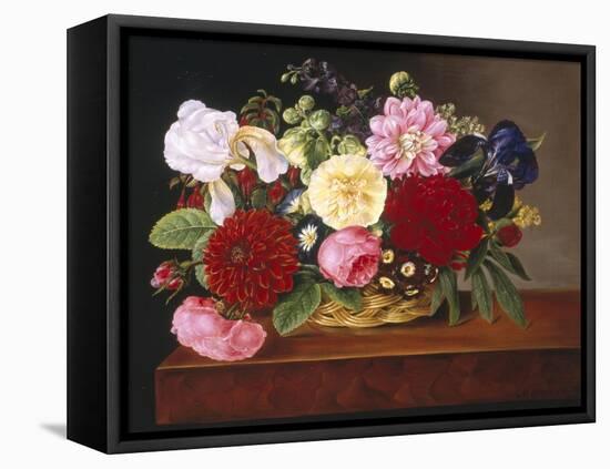 Rich Still Life of Flowers-Mathias Grove-Framed Stretched Canvas