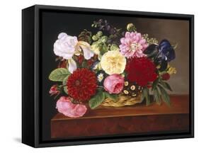 Rich Still Life of Flowers-Mathias Grove-Framed Stretched Canvas