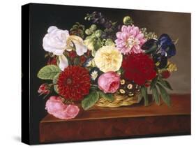 Rich Still Life of Flowers-Mathias Grove-Stretched Canvas