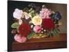 Rich Still Life of Flowers-Mathias Grove-Stretched Canvas
