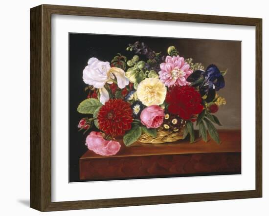 Rich Still Life of Flowers-Mathias Grove-Framed Giclee Print