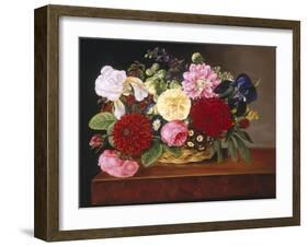 Rich Still Life of Flowers-Mathias Grove-Framed Giclee Print