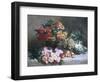 Rich Still Life of Fruit and Flowers-Pierre Bourgogne-Framed Giclee Print