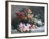 Rich Still Life of Fruit and Flowers-Pierre Bourgogne-Framed Giclee Print