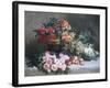 Rich Still Life of Fruit and Flowers-Pierre Bourgogne-Framed Giclee Print