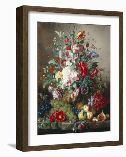 Rich Still Life of Lilac and Roses-Amalie Kaercher-Framed Giclee Print