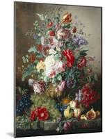 Rich Still Life of Lilac and Roses-Amalie Kaercher-Mounted Giclee Print