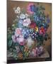 Rich Still Life of Summer Flowers-Camille de Chantereine-Mounted Art Print