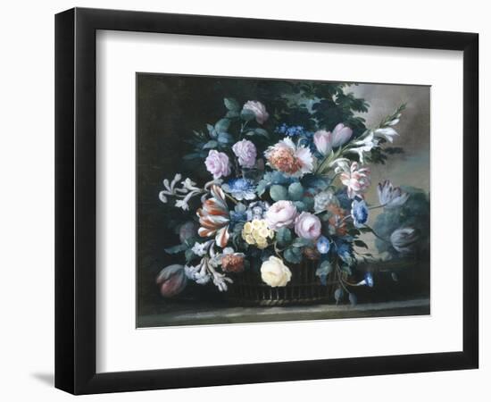 Rich Still Life of Summer Flowers-Elise Bruyere-Framed Premium Giclee Print