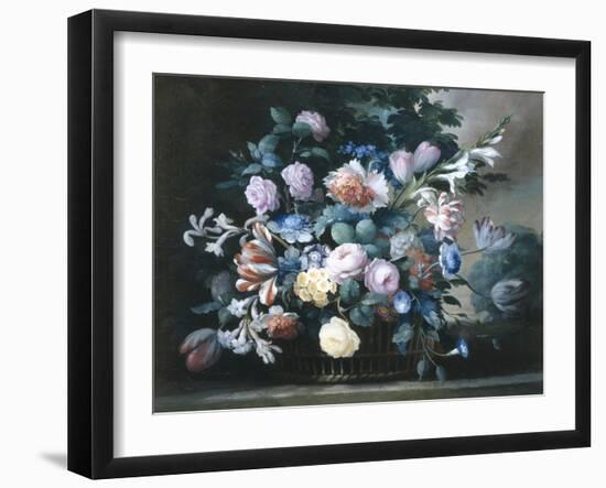 Rich Still Life of Summer Flowers-Elise Bruyere-Framed Giclee Print