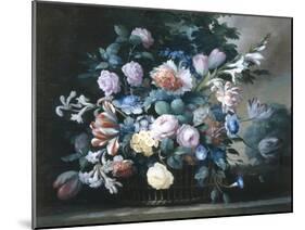 Rich Still Life of Summer Flowers-Elise Bruyere-Mounted Giclee Print