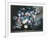 Rich Still Life of Summer Flowers-Elise Bruyere-Framed Premium Giclee Print