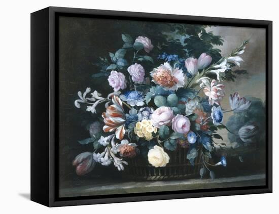 Rich Still Life of Summer Flowers-Elise Bruyere-Framed Stretched Canvas