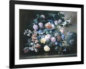 Rich Still Life of Summer Flowers-Elise Bruyere-Framed Giclee Print