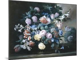 Rich Still Life of Summer Flowers-Elise Bruyere-Mounted Giclee Print