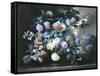 Rich Still Life of Summer Flowers-Elise Bruyere-Framed Stretched Canvas