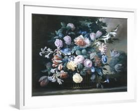 Rich Still Life of Summer Flowers-Elise Bruyere-Framed Giclee Print