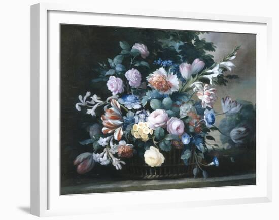 Rich Still Life of Summer Flowers-Elise Bruyere-Framed Giclee Print