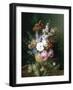 Rich Still Life of Summer Flowers-Cornelis van Spaendonck-Framed Giclee Print