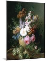 Rich Still Life of Summer Flowers-Cornelis van Spaendonck-Mounted Giclee Print
