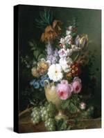 Rich Still Life of Summer Flowers-Cornelis van Spaendonck-Stretched Canvas