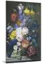 Rich Still Life of Summer Flowers-Sebastian Wegmayr-Mounted Giclee Print