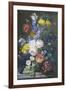 Rich Still Life of Summer Flowers-Sebastian Wegmayr-Framed Giclee Print