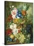 Rich Still Life of Summer Flowers-Georgius Jacobus J. van Os-Stretched Canvas