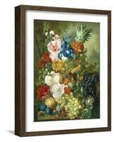 Rich Still Life of Summer Flowers-Georgius Jacobus J. van Os-Framed Giclee Print