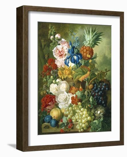 Rich Still Life of Summer Flowers-Georgius Jacobus J. van Os-Framed Giclee Print