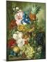 Rich Still Life of Summer Flowers-Georgius Jacobus J. van Os-Mounted Giclee Print