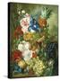 Rich Still Life of Summer Flowers-Georgius Jacobus J. van Os-Stretched Canvas