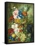 Rich Still Life of Summer Flowers-Georgius Jacobus J. van Os-Framed Stretched Canvas