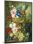 Rich Still Life of Summer Flowers-Georgius Jacobus J. van Os-Mounted Premium Giclee Print