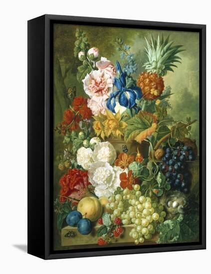 Rich Still Life of Summer Flowers-Georgius Jacobus J. van Os-Framed Stretched Canvas