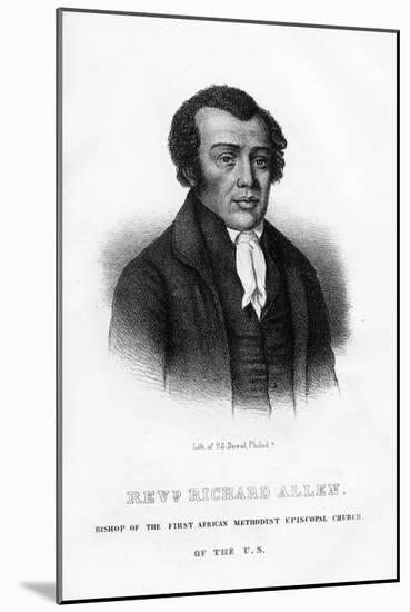 Richard Allen, African American Founder of the African Methodist Episcopal Church-null-Mounted Giclee Print