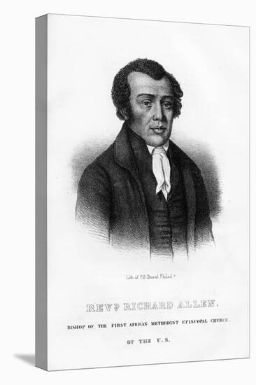 Richard Allen, African American Founder of the African Methodist Episcopal Church-null-Stretched Canvas