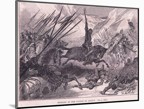 Richard at the Battle of Azotus Ad 1191-Francois Edouard Zier-Mounted Giclee Print