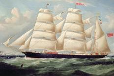 Clipper Barque 'Procymatia' Off Dover-Richard B. Spencer-Framed Stretched Canvas
