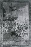 Solemn Joust on London Bridge, Late 15th Century-Richard Beavis-Framed Giclee Print