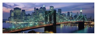 Brooklyn Bridge and Skyline-Richard Berenholtz-Art Print