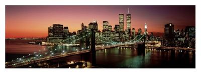 Manhattan Bridge and Skyline II-Richard Berenholtz-Art Print